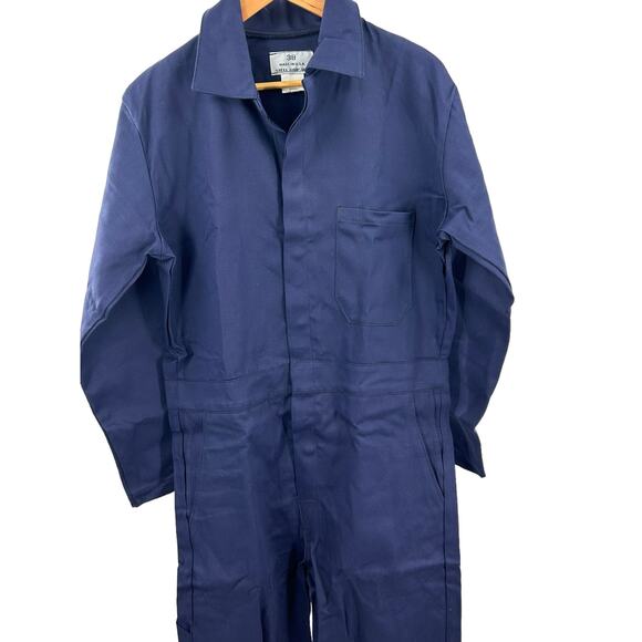 Steel Grip Inc. Flame Resistant‎ Coveralls Size 38 Inseam 27 Blue Michael myers - Picture 7 of 10